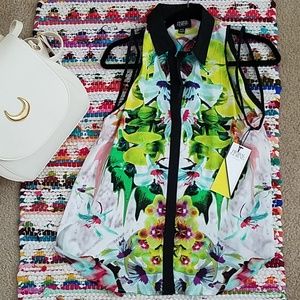 Prabal Gurung for Target Floral Print Collar Top